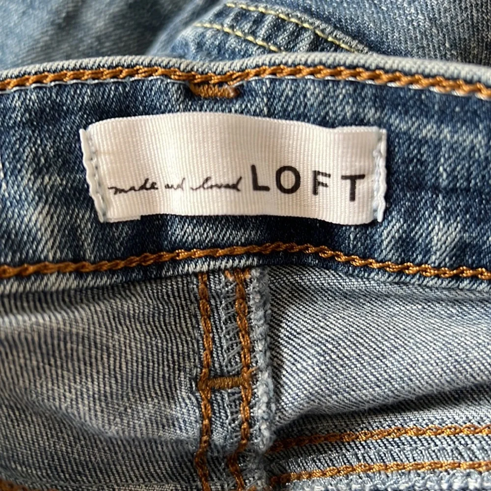 👖 Loft Women’s Modern Skinny distressed jeans size 0 - Picture 5 of 5